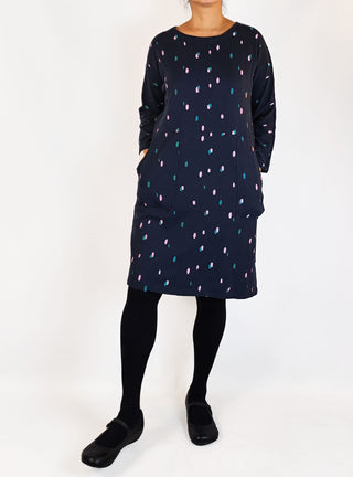 Elm navy cotton dress size 10