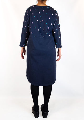 Elm navy cotton dress size 10