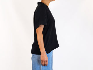 Everlane black 100% silk top size 10