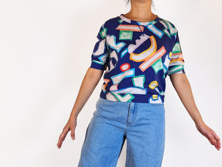 Gorman + Julia Flanagan unique print top size 10