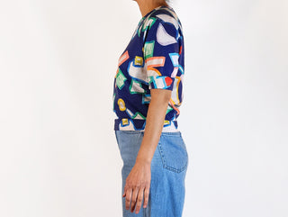 Gorman + Julia Flanagan unique print top size 10