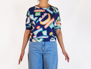 Gorman + Julia Flanagan unique print top size 10