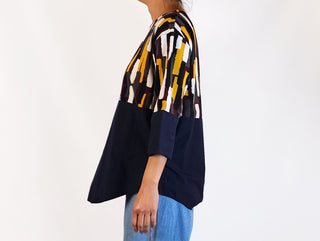 COS navy knit top size 10