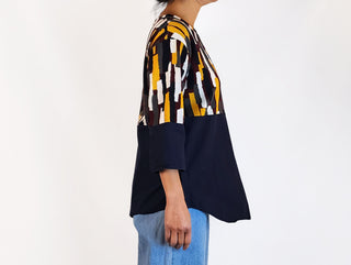 COS navy knit top size 10