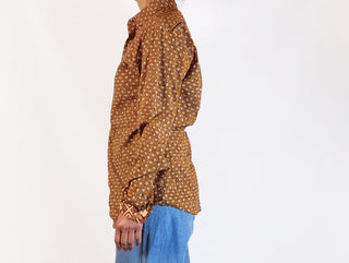 Boom Shankar mustard cotton shirt size 10