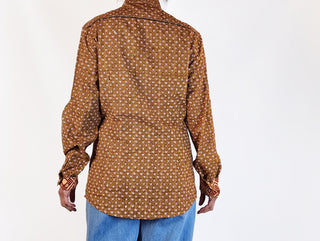 Boom Shankar mustard cotton shirt size 10