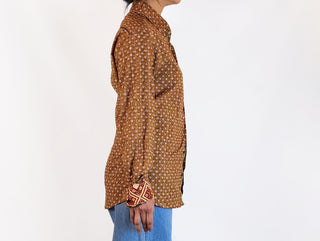 Boom Shankar mustard cotton shirt size 10