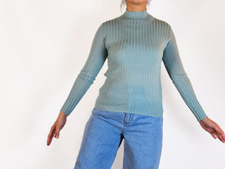 McIntyre Merino blue top size 10