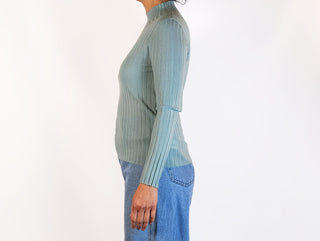 McIntyre Merino blue top size 10