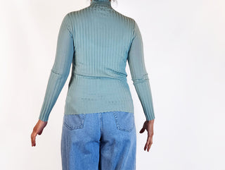 McIntyre Merino blue top size 10