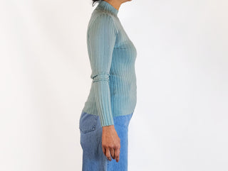 McIntyre Merino blue top size 10