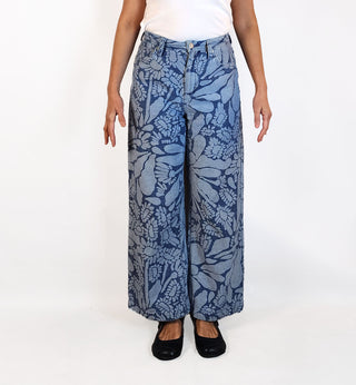 Gorman denim floral print jeans size 10