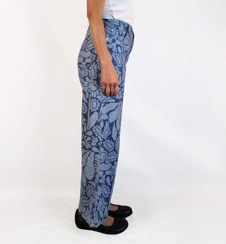 Gorman denim floral print jeans size 10
