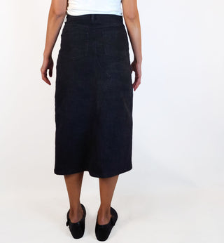 Leonard St black denim skirt size 10