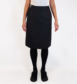 David Jones grey wool vintage skirt size 12 (best fits 10)