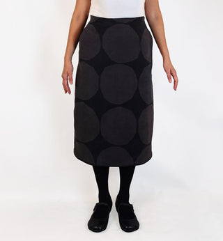 Marimekko + Uniqlo black and grey skirt size 10