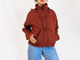 Lorna Jane brown rain jacket size 10