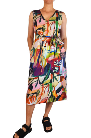 Gorman + Megan Grant unique print dress size 12