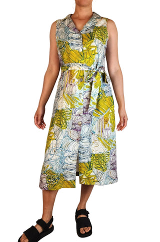 Gorman + Mangkaja unique print linen dress size 12