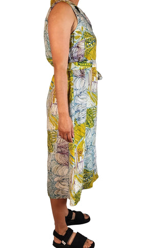 Gorman + Mangkaja unique print linen dress size 12