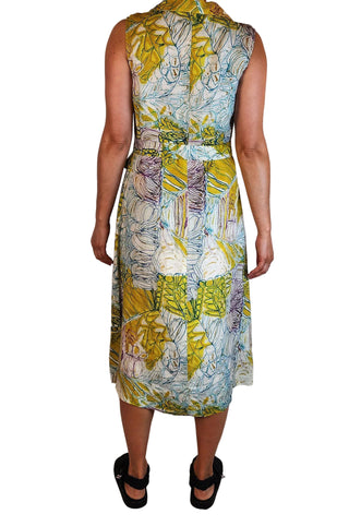 Gorman + Mangkaja unique print linen dress size 12