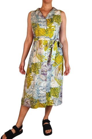Gorman + Mangkaja unique print linen dress size 12