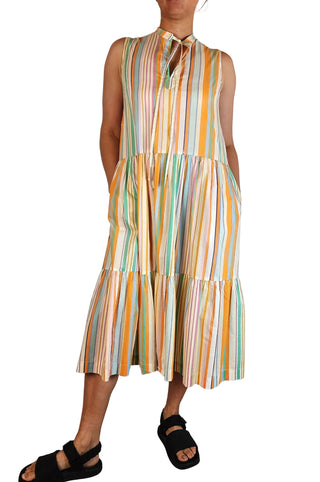 Obus striped maxi dress size 12