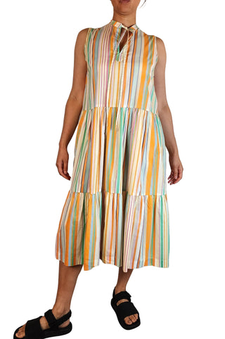 Obus striped maxi dress size 12