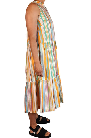Obus striped maxi dress size 12