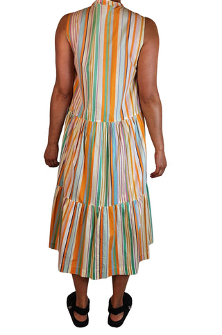 Obus striped maxi dress size 12