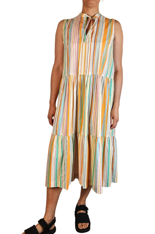 Obus striped maxi dress size 12