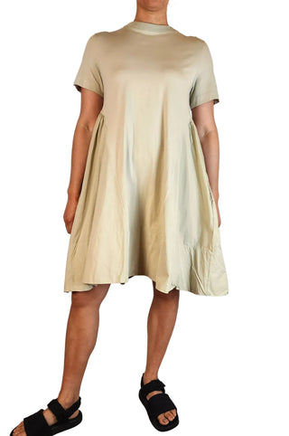 COS beige cotton dress size 12