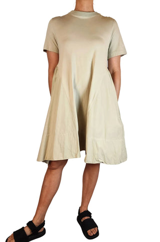 COS beige cotton dress size 12