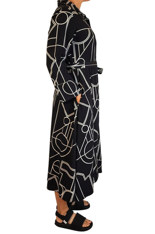 Olga De Polga black and white dress best fits size 12