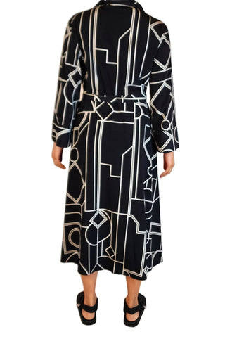 Olga De Polga black and white dress best fits size 12