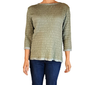 Verge green top size 12 made in NZ