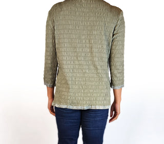 Verge green top size 12 made in NZ