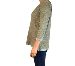 Verge green top size 12 made in NZ