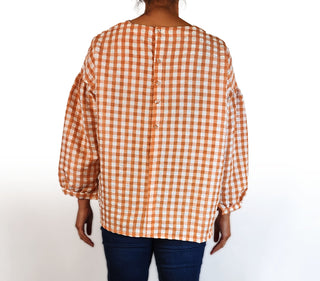 Olga De Polga pink and white cotton top size 12