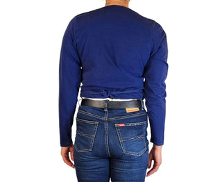 Dance Corps navy cotton elastane top size 12
