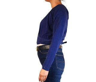 Dance Corps navy cotton elastane top size 12