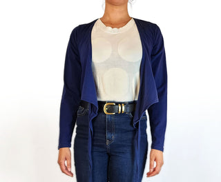 Dance Corps navy cotton elastane top size 12