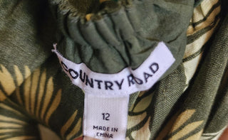 Country Road green linen dress size 12