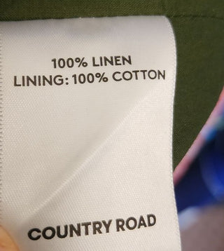 Country Road green linen dress size 12