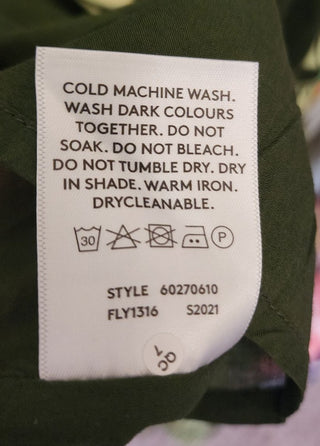 Country Road green linen dress size 12