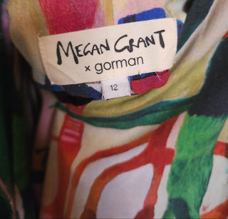 Gorman + Megan Grant unique print dress size 12