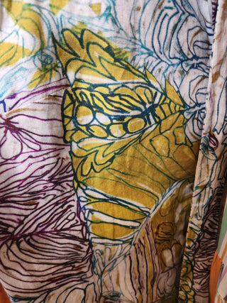 Gorman + Mangkaja unique print linen dress size 12