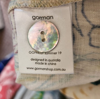 Gorman + Mangkaja unique print linen dress size 12