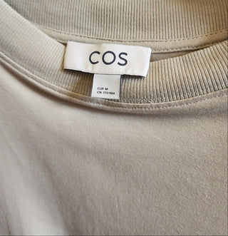 COS beige cotton dress size 12