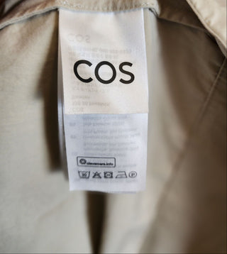 COS beige cotton dress size 12